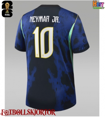 Brasilien Neymar Jr #10 Bortatröja VM 2026 Kortärmad
